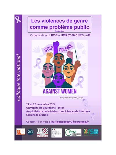 Colloque - Les violences de genre comme problème public